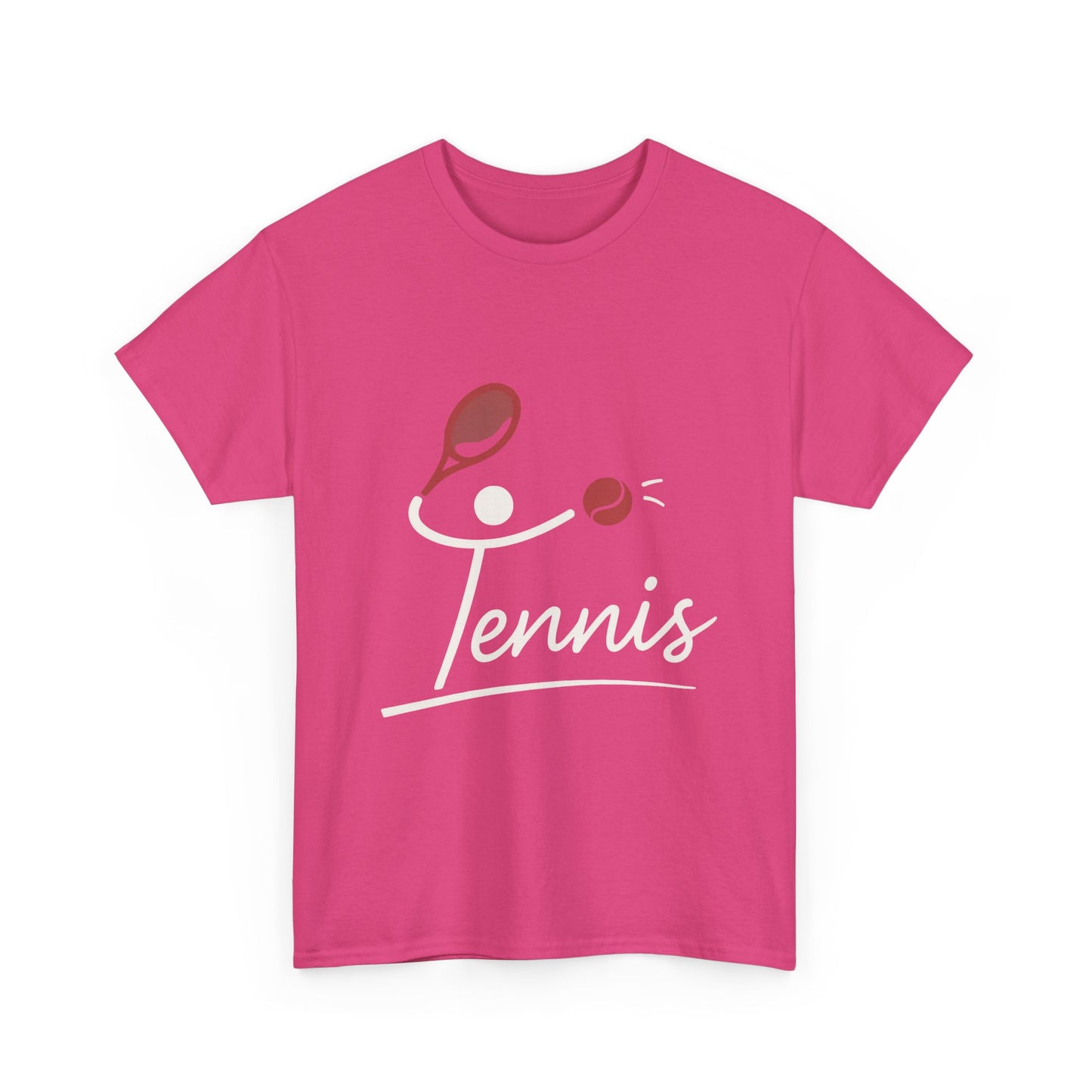 Womens Heavy Cotton Tee, Womens Tennis Graphic T-Shirt, Cute Sports Tee, Funny Workout Gym Top for Women