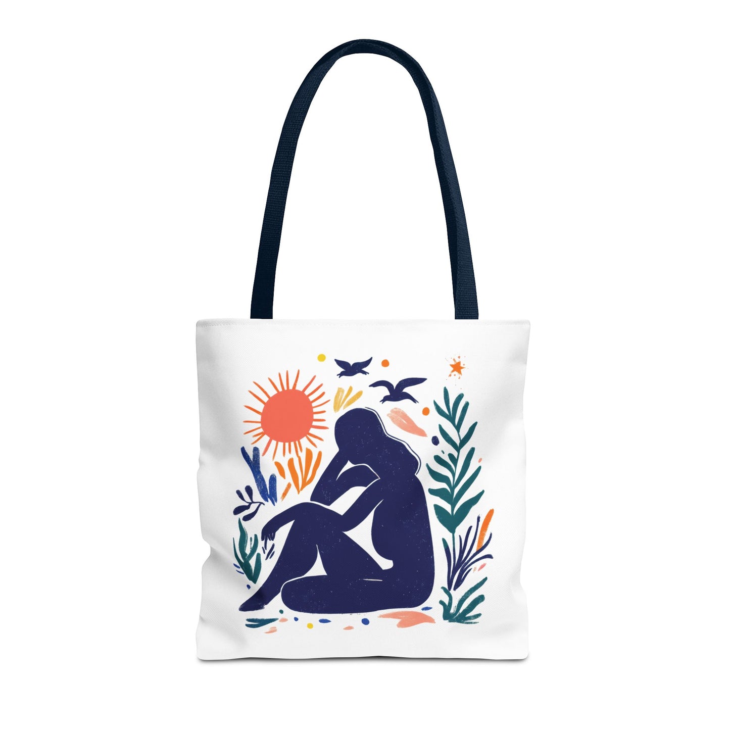 Boho Art Tote Bag, Versatile Eco-Friendly Carryall, Gift for Her, Summer Outing, Beach Bag, Reusable Shopping Tote
