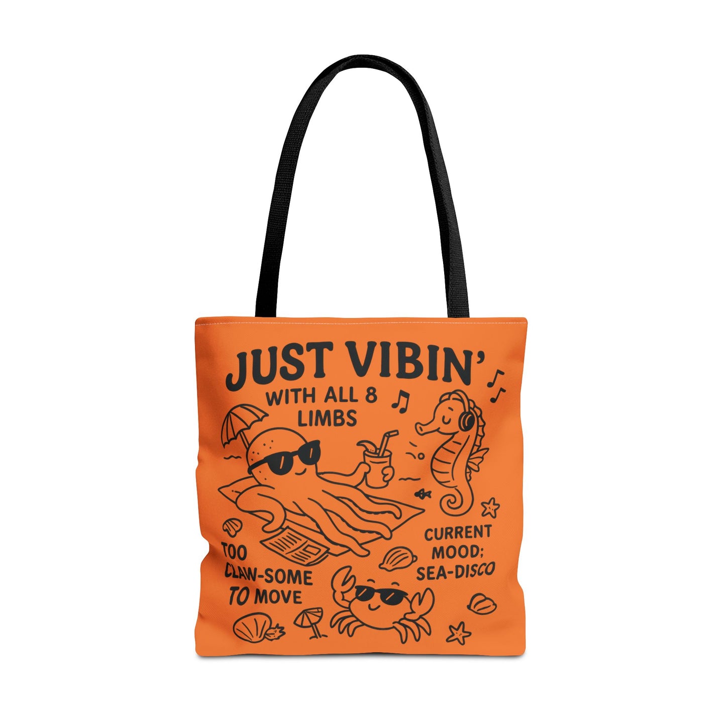 Fun Sea-Themed Tote Bag, Beach Accessories, Summer Vibes, Gift for Ocean Lovers, Reusable Shopping Bag, Cute Beach Tote