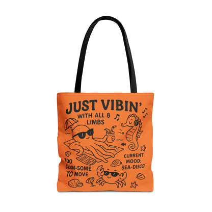 Fun Sea-Themed Tote Bag, Beach Accessories, Summer Vibes, Gift for Ocean Lovers, Reusable Shopping Bag, Cute Beach Tote