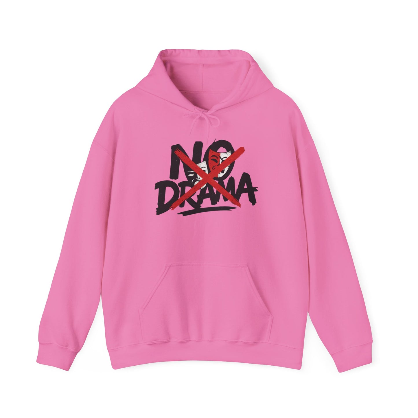 No Drama Womens Hooded Sweatshirt, Cozy Hoodie, Casual Gift, Relaxed Style, Everyday Wear, Funny Sweatshirt
