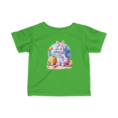 Astronaut Bunny Easter Tee, Space Rabbit Shirt for Babies, 6 to 24 Months, Outer Space Baby Easter Gift Tee, Toddler T-Shirt, Kids Bunny Top