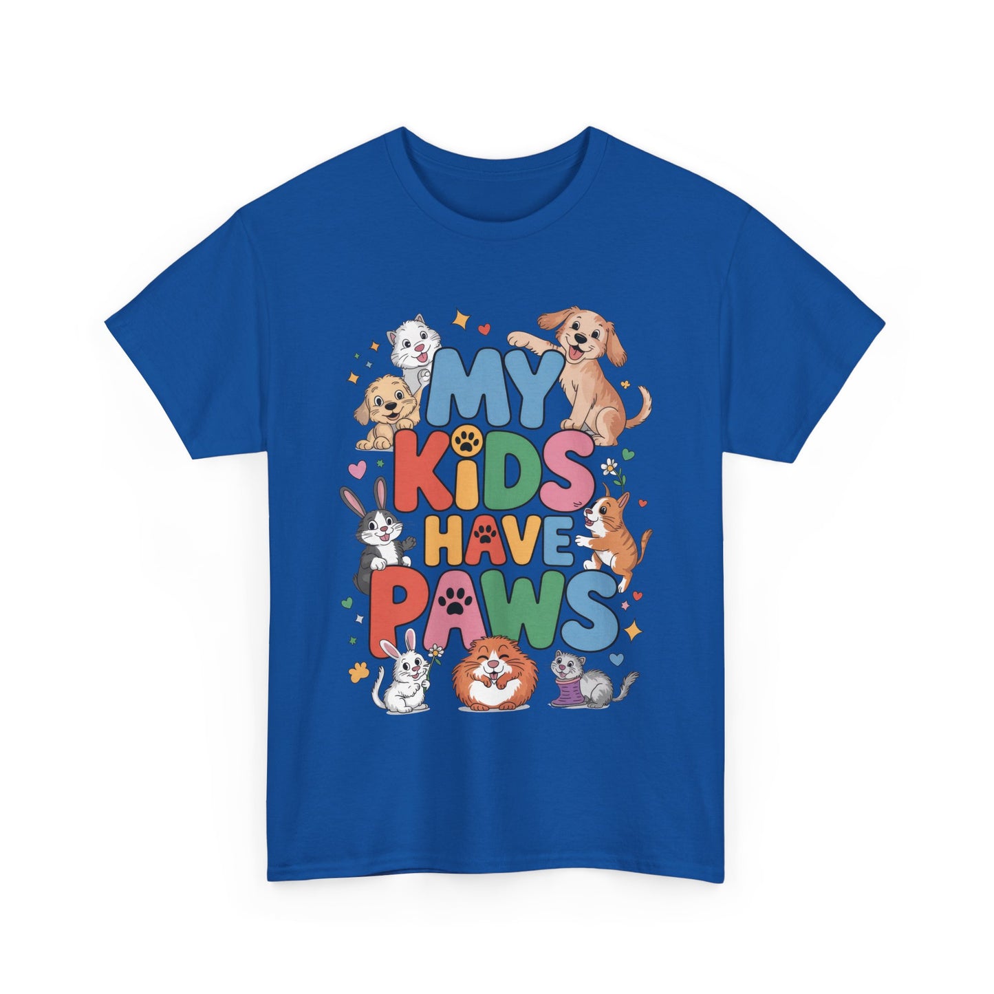 My Kids Have Paws Shirt, Cute Pet Mom Tee, Dog Cat Bunny Lover Gift, Funny Animal Parent T-Shirt, Gift for Pet Parents, Cute Pet T-Shirt