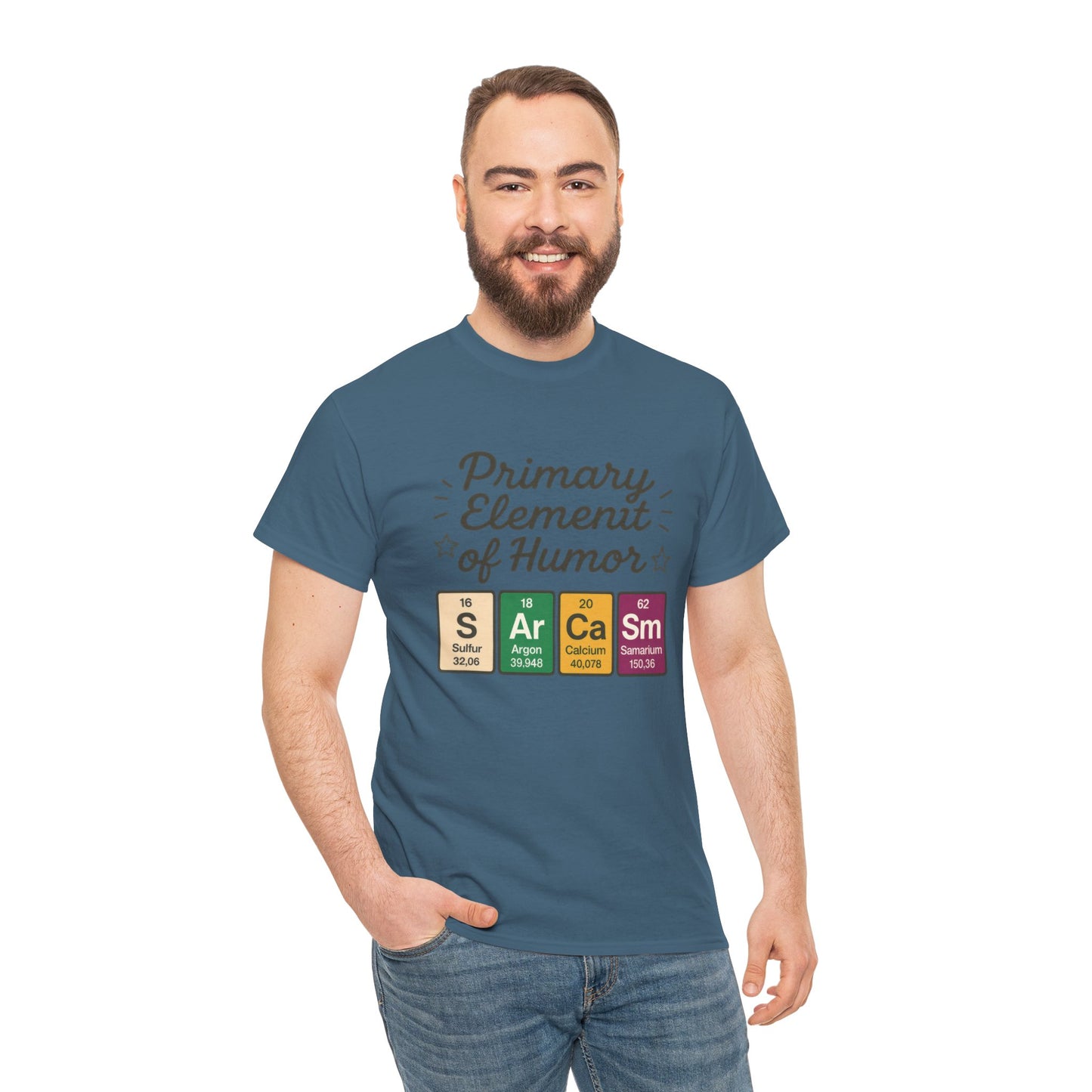 Funny Mens Science T-Shirt, Sarcasm Element of Humor Tee, Periodic Table Nerd Shirt for Him, Humor T-Shirt, Periodic Table Chemistry Humor