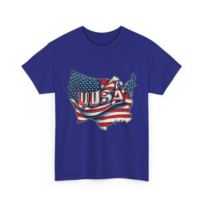Patriotic Unisex Tee - USA Flag Design, Perfect for Independence Day, 4th of July, Gifts, Casual Wear, Festival