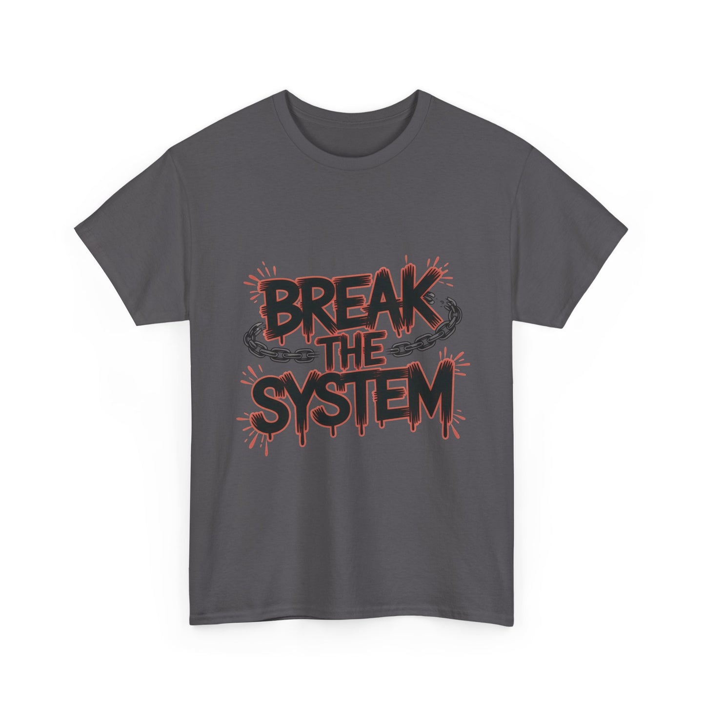 Men's Graphic Tee, Break the System Shirt, Streetwear Punk T-Shirt, Activist Gift for Him