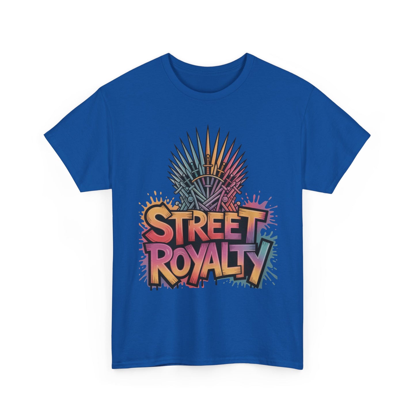 Street Royalty Women's T-Shirt, Graffiti Crown Graphic Tee, Urban Streetwear Top for Trendy Skater Girls