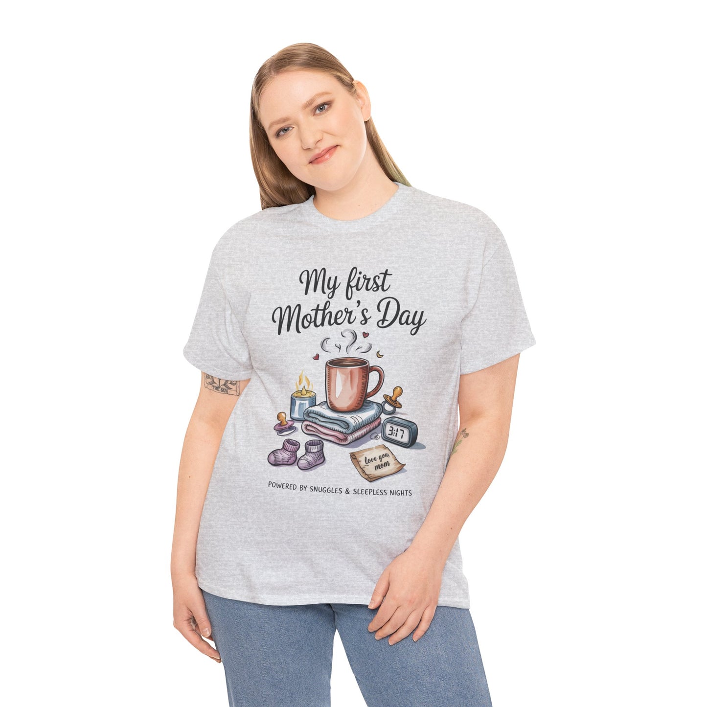My First Mother's Day Tee, Gift for New Moms, Cute Mother's Day Shirt, Snuggle-Inspired Apparel, Baby Shower Tee