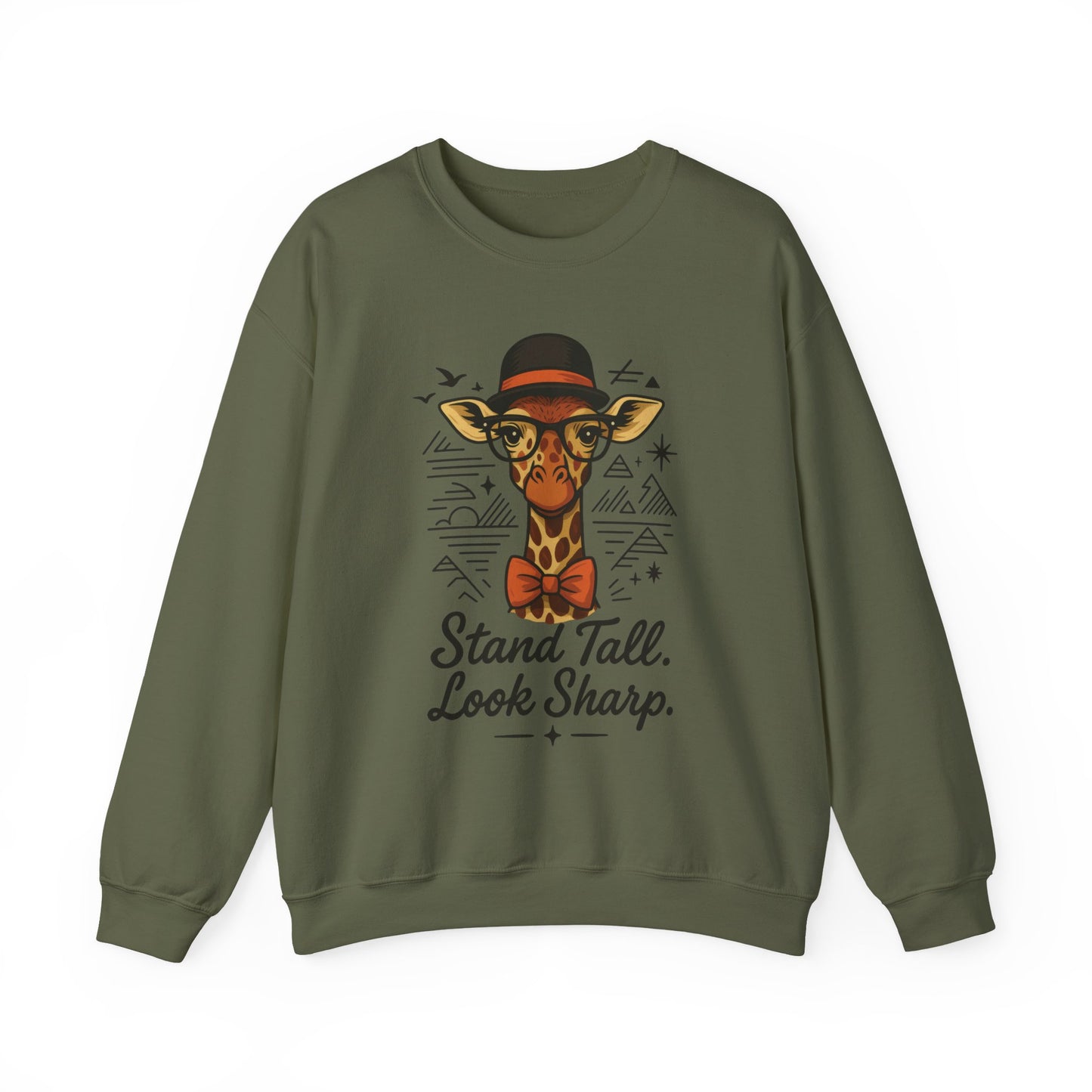 Stylish Giraffe Sweatshirt - Stand Tall, Look Sharp, Unisex Sweater for Animal Lovers, Cozy Gift, Fun Fashion for All Seasons