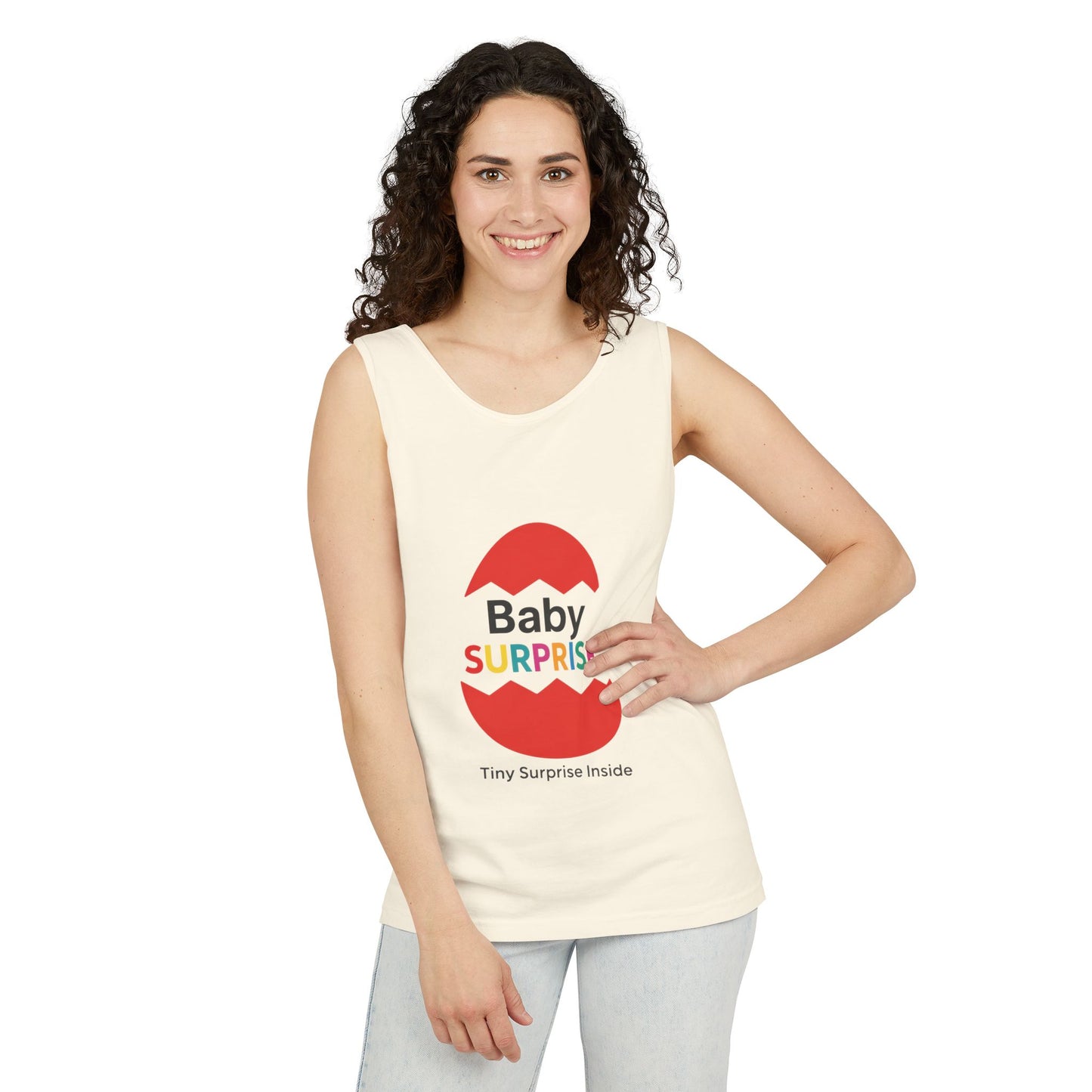 Baby Surprise Maternity Tank Top, Pregnancy Announcement Tank, Mom To Be Gift, Expecting Baby Reveal Top, Baby Shower Gift,Gender Reveal Tee