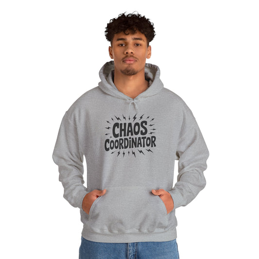 Chaos Coordinator Hoodie, Funny Sweatshirt, Gift for Men, Unisex Pullover, Cozy Winter Clothing, Humor Apparel, Relaxed Fit