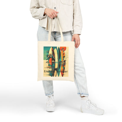 Endless Summer Surf Tote Bag, Beach Bag, Eco-Friendly Shopping Tote, Summer Accessories, Gift for Surfers, Casual Everyday Bag