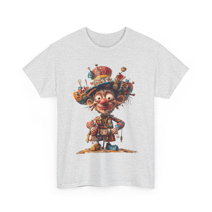 Colorful Clown T-Shirt, Funny Circus Character Graphic Tee, Whimsical Comic Style Shirt for Humor Lovers, Comedy Tee