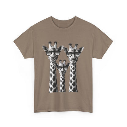 Cool Giraffes Unisex Tee, Fun Gift for Animal Lovers, Nature Enthusiasts, Safari Wildlife Lover Shirt