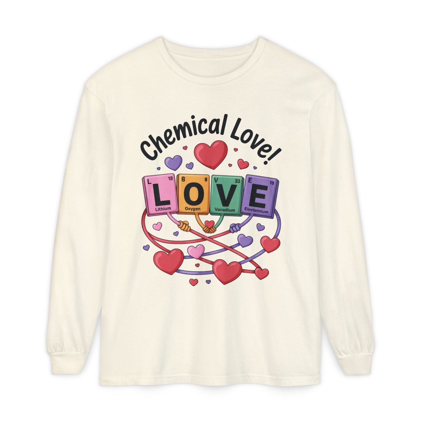 Chemical Love Long Sleeve T-Shirt Women's, Perfect Gift for Science Lovers, Valentine's Day, Chemistry Enthusiasts, Casual Wear, Cute [...]