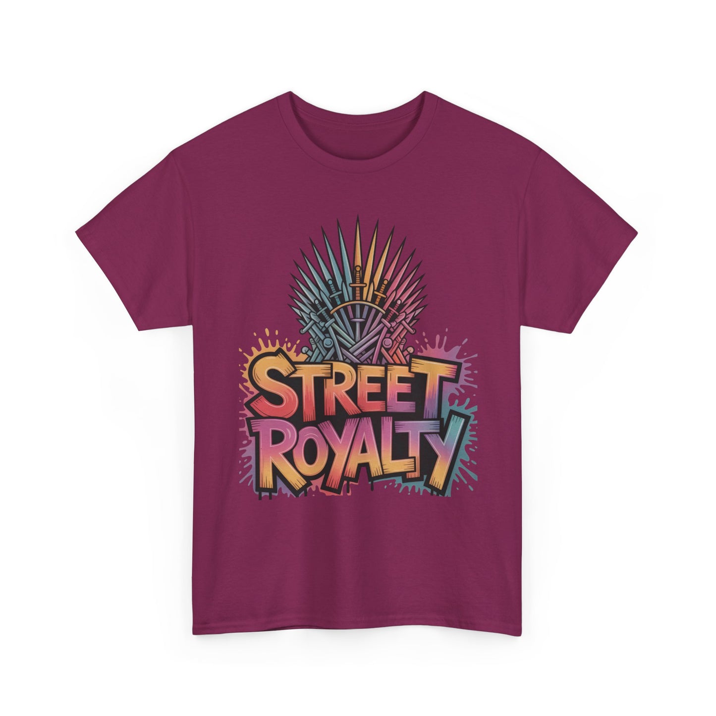 Street Royalty Women's T-Shirt, Graffiti Crown Graphic Tee, Urban Streetwear Top for Trendy Skater Girls