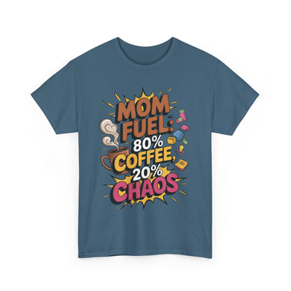 Funny Mom Fuel Coffee Tee, Gifts for Moms, Mother's Day Gift, Coffee Lover Shirt, T-Shirt for Coffee Loving Moms, Tired Mom Life Tee