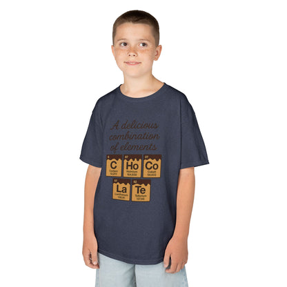Funny Chocolate Science Young Girl T-Shirt, Choco-LaTe Element Shirt, Sweet Science Gift, Children's Gift, Birthday Party