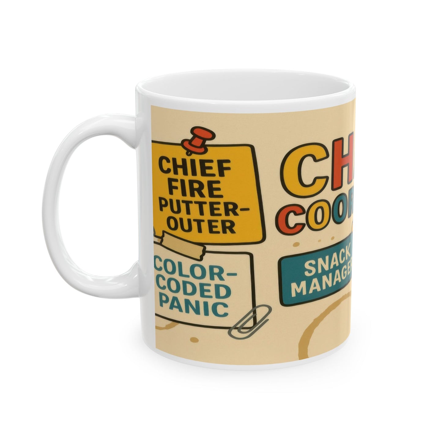Chaos Coordinator Mug, Funny Coffee Cup for Office Workers, Perfectionists & Multitaskers, Office Humor, Coffee Lovers, Gift for Managers