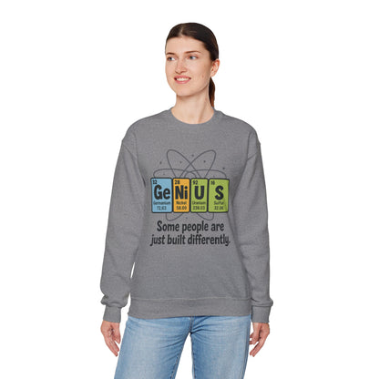 Funny Womens Science Sweatshirt, Genius Periodic Table Pullover, Nerdy Chemistry Gift for Her,  Funny Gift for Nerds, Science Geek Apparel