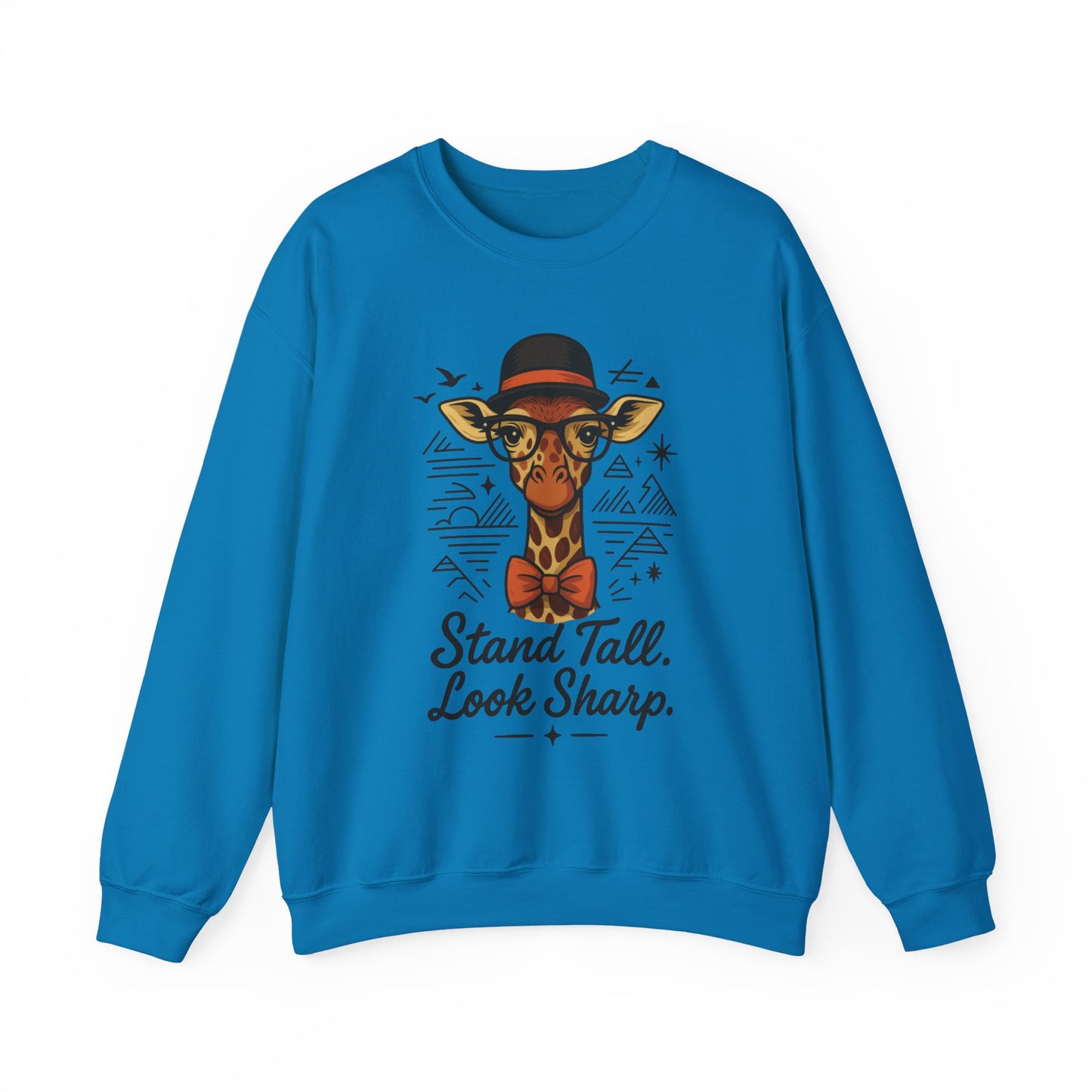 Stylish Giraffe Sweatshirt - Stand Tall, Look Sharp, Unisex Sweater for Animal Lovers, Cozy Gift, Fun Fashion for All Seasons