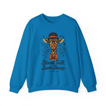 Stylish Giraffe Sweatshirt - Stand Tall, Look Sharp, Unisex Sweater for Animal Lovers, Cozy Gift, Fun Fashion for All Seasons