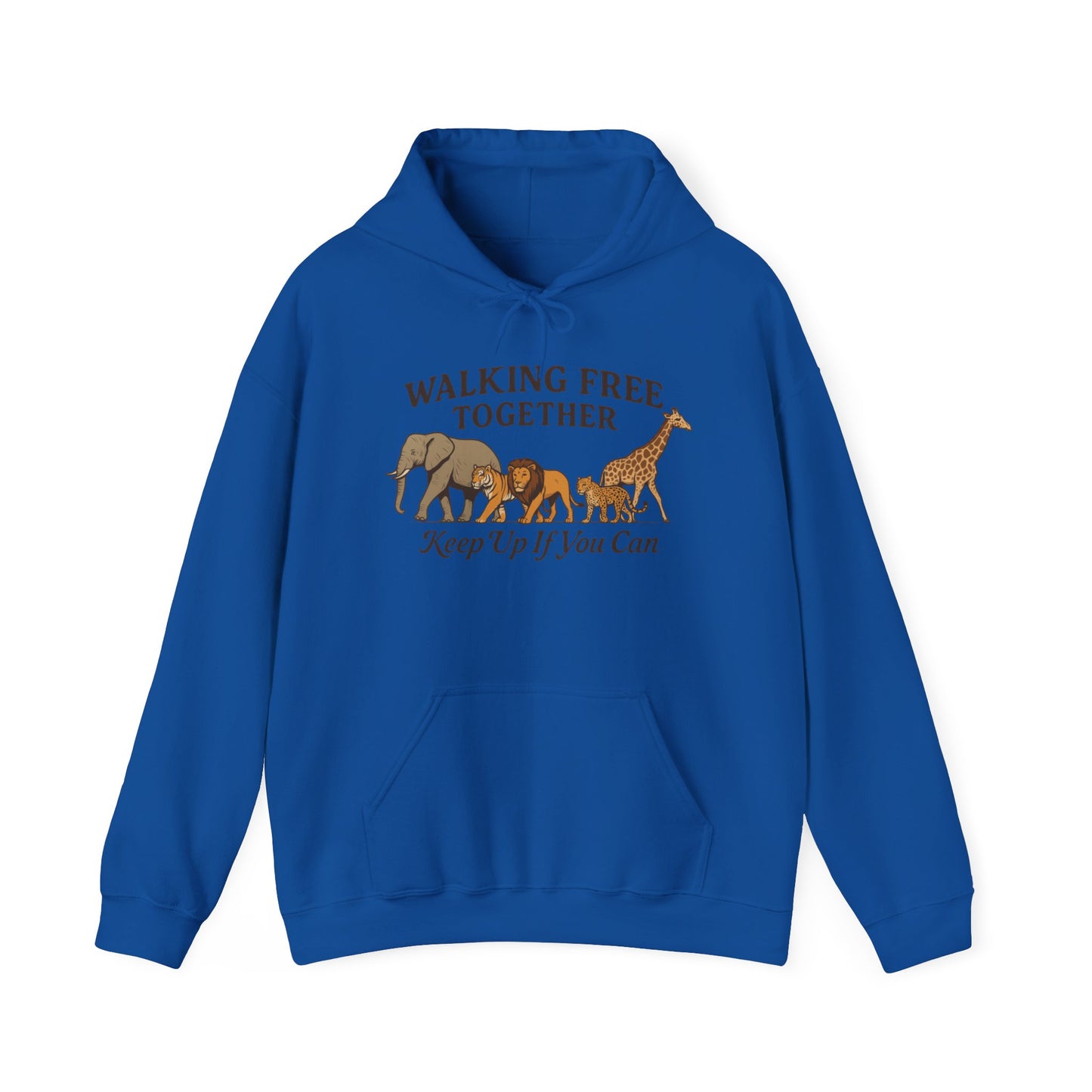 Spirit of the Wild Lion Mens Hoodie - Vacation Mode Funny Jungle King Graphic Pullover for Men, Wildlife Lovers Gift, Cozy Nature Hoodie