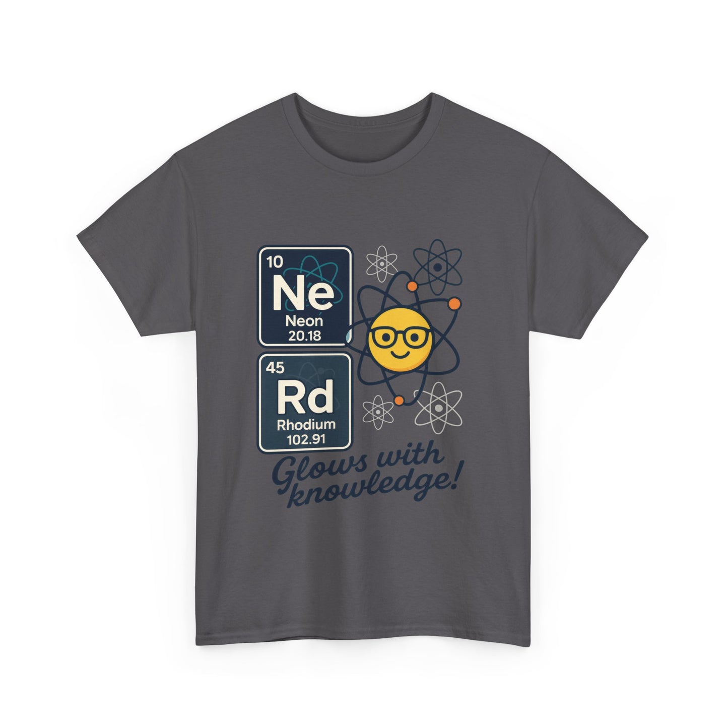 Funny Mens Nerd T-Shirt, NeRd Periodic Table Shirt, Glowing Knowledge Tee, Science Lover Gift, Chemistry Shirt, STEM Apparel, Science Tee
