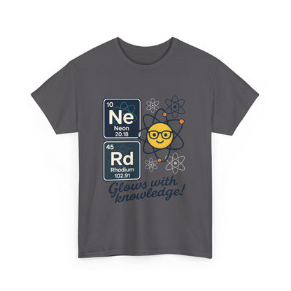 Funny Mens Nerd T-Shirt, NeRd Periodic Table Shirt, Glowing Knowledge Tee, Science Lover Gift, Chemistry Shirt, STEM Apparel, Science Tee