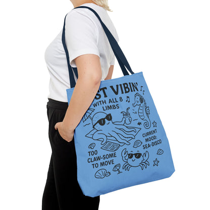 Fun Sea-Themed Tote Bag, Beach Accessories, Summer Vibes, Gift for Ocean Lovers, Reusable Shopping Bag, Cute Beach Tote