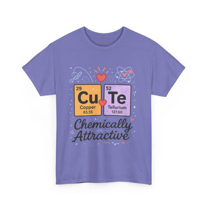Cute Science T-Shirt for Women, Chemically Attractive Periodic Table Tee, Funny Nerdy Gift for Her, Chemistry Lover Gift, Science Apparel