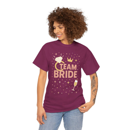 Team Bride T-Shirt, Bachelorette Party Tee, Bridesmaid Wedding Tee, Hen Party Matching Shirts, Bridal Shower,  Bridesmaids Gift