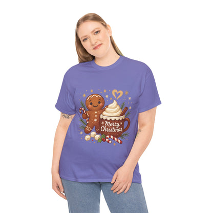 Gingerbread - Hot Cocoa Women's Christmas T-Shirt, Cozy Holiday Tee