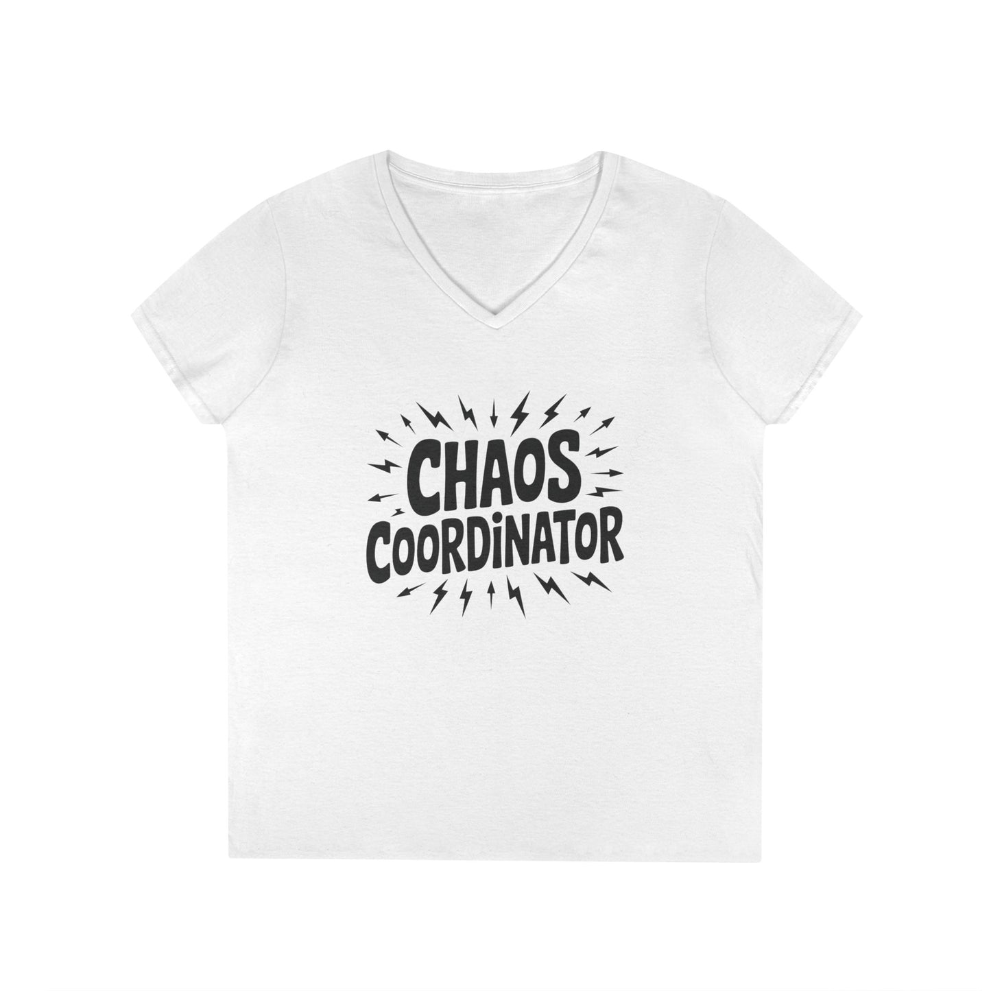 Chaos Coordinator Ladies' V-Neck T-Shirt, Funny Gift for Moms, Mother's Day Gift, Teacher Shirt, Casual Graphic Tee, Women's Gift Idea