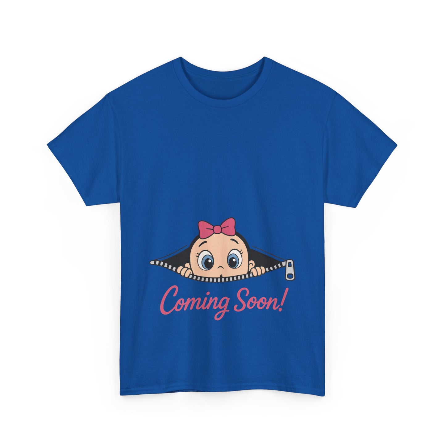 Coming Soon Maternity T-Shirt, Cute Baby Girl Pregnancy Announcement Shirt, Expecting Mom Gift, Gender Reveal Tee, Baby Shower Gift