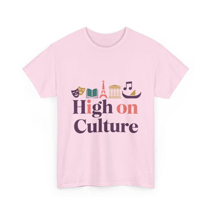High on Culture Womens T-Shirt, Feminine Artistic Graphic Tee, Art Fashion