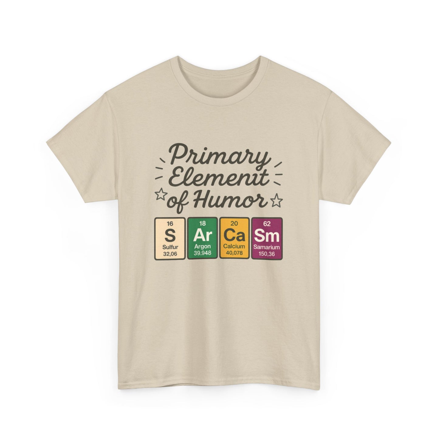 Funny Mens Science T-Shirt, Sarcasm Element of Humor Tee, Periodic Table Nerd Shirt for Him, Humor T-Shirt, Periodic Table Chemistry Humor