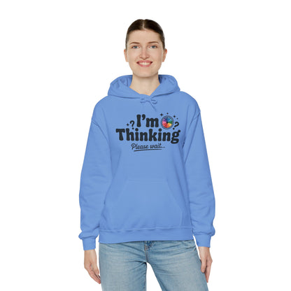 Playful Thinking Womens Hooded Sweatshirt, Womens Hoodie, Brainstorming Buddy, Thoughtful Gift, Cute Geeky Gift for Introverts, Programmers