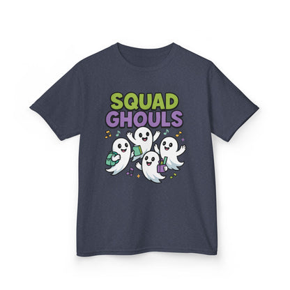 Kids Squad Ghouls T-Shirt, Cute Ghost Friends School Shirt, Halloween Back to School Tee for Boys & Girls