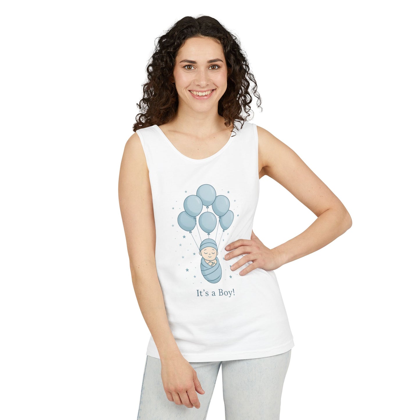 Its a Boy Maternity Tank Top, Baby Boy Pregnancy Announcement Tank, Gender Reveal Mom To Be Gift, Expecting Baby Shower Top