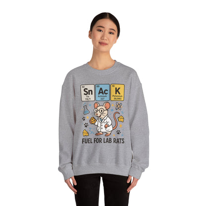 Lab Rat Science Sweatshirt, Science Crewneck, Funny Gift for Teachers, Chemistry Sweatshirt, Cute Lab Rat Design, Perfect for Birthdays