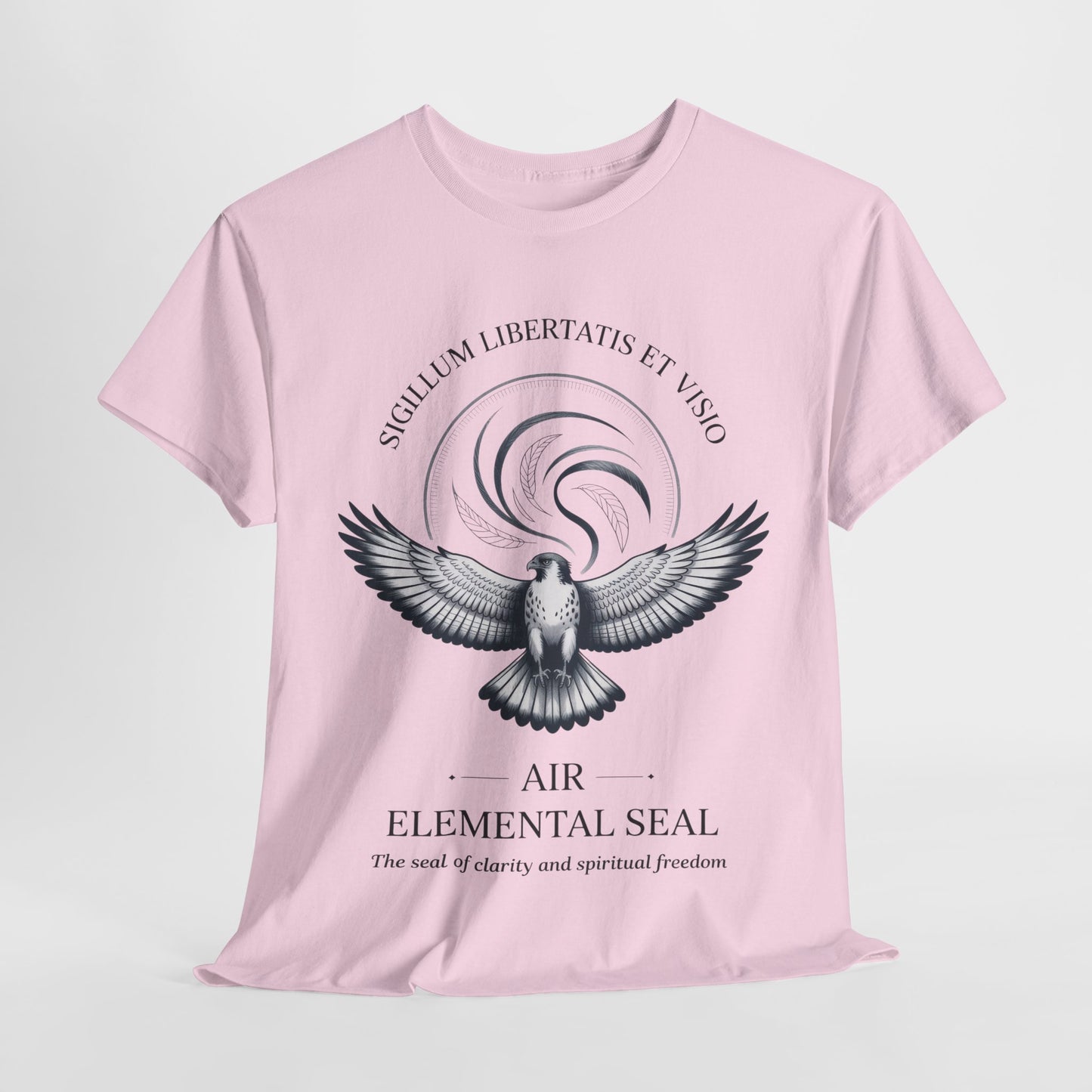 Air Elemental Seal Unisex Cotton Tee, Clarity & Spiritual Freedom Symbol Tee, Unisex Elemental Shirt, Vision Totem Gift, Spiritual Gift