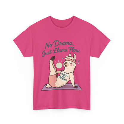 No Drama Llama Yoga Tee, Funny Yoga Llama T-Shirt for Women, Gift for Yoga Lovers, Fun Yoga T-Shirt for Animal Lovers, Humor Shirt