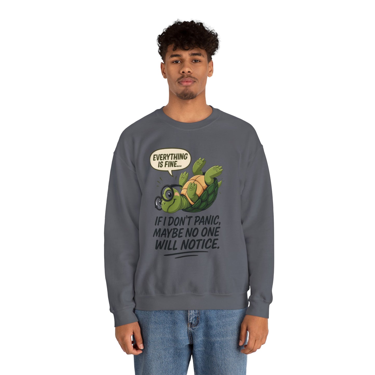 Casual Humor Unisex Sweatshirt, Perfect Gift for Anxiety Relief, Social Anxiety Joke, Quirky Graphic Sweatshirt, Introvert Humor Gift