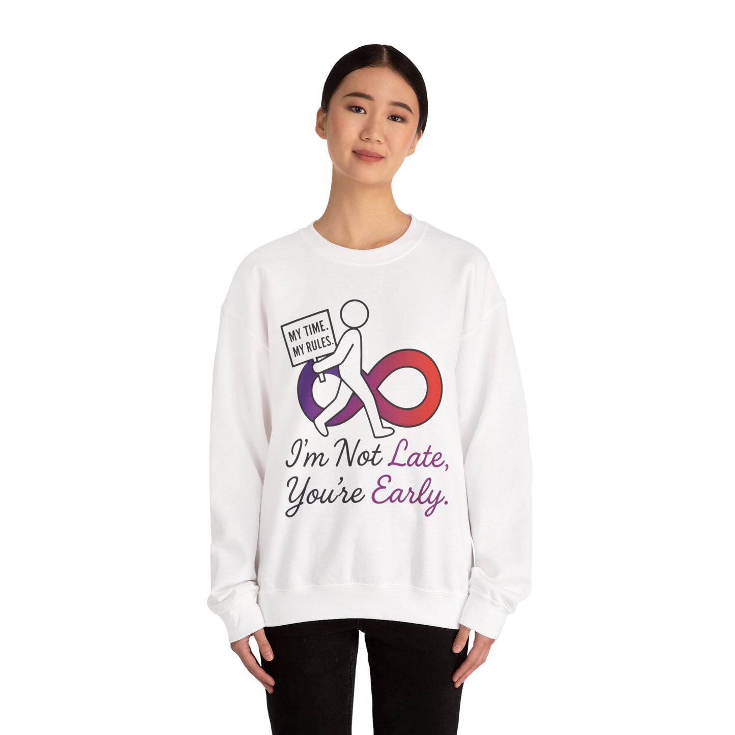 My Time, My Rules Funny Crewneck Sweatshirt, Womens Pullover, Gift for Her, Birthdays, Humor Clothing, Casual Style