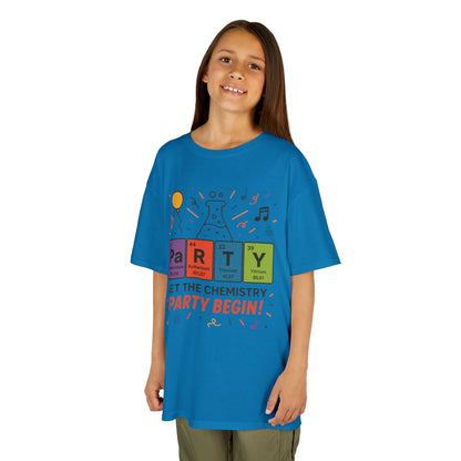 Kids' Chemistry Party T-Shirt, Periodic Table Tee, Funny Science Shirt for Boys & Girls, Science Tee, Unique Educational Apparel