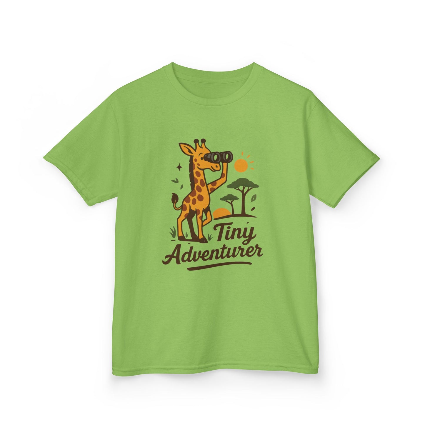 Tiny Adventurer Kids Tee, Giraffe T-Shirt, Children's Nature Shirt, Fun Kids Apparel, Birthday Gift for Boys and Girls