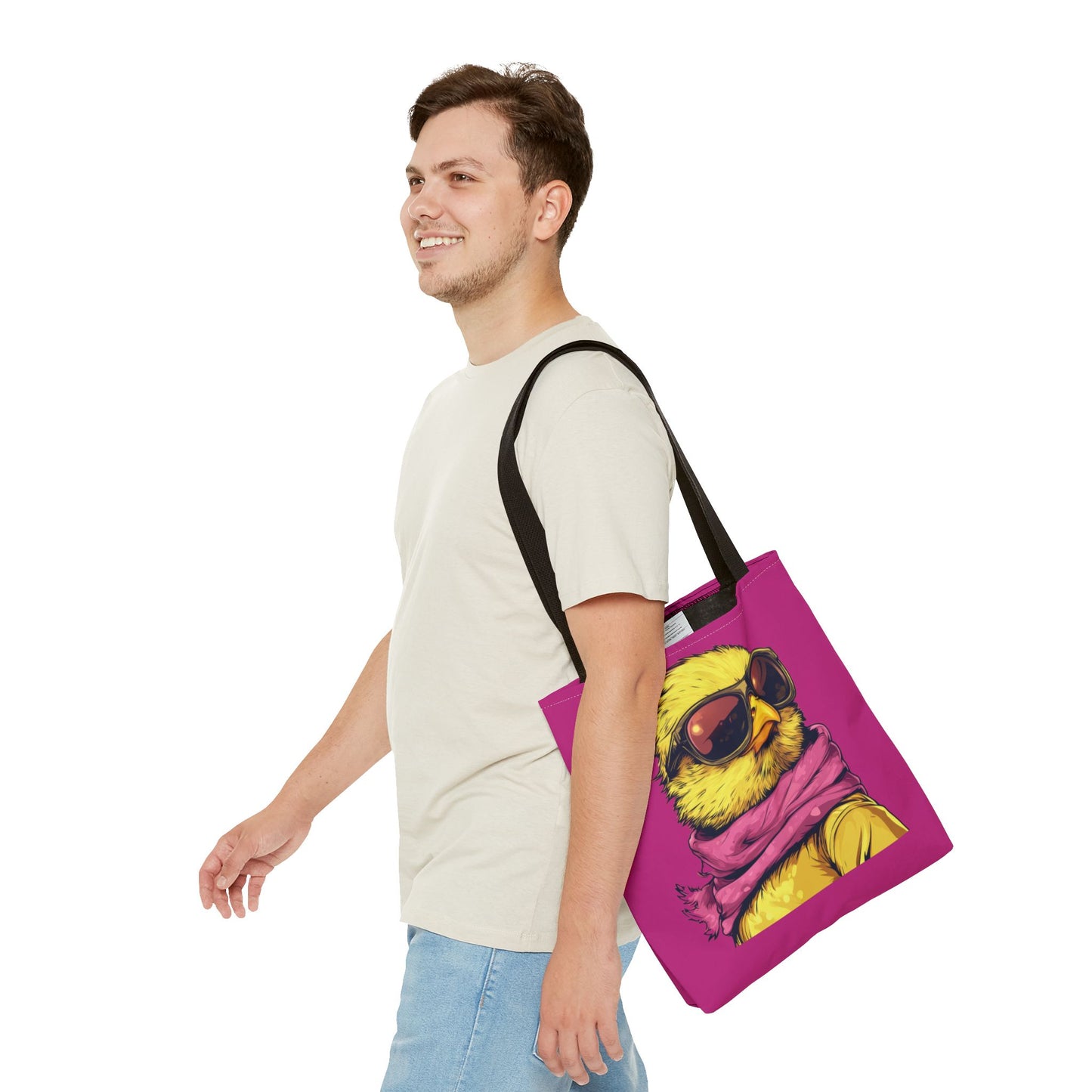 Chic Bird Tote Bag, Trendy Shopping Tote, Eco-friendly Bag, Gift for Animal Lovers, Summer Accessory, Beach Weekender Bag, Large Canvas Bag
