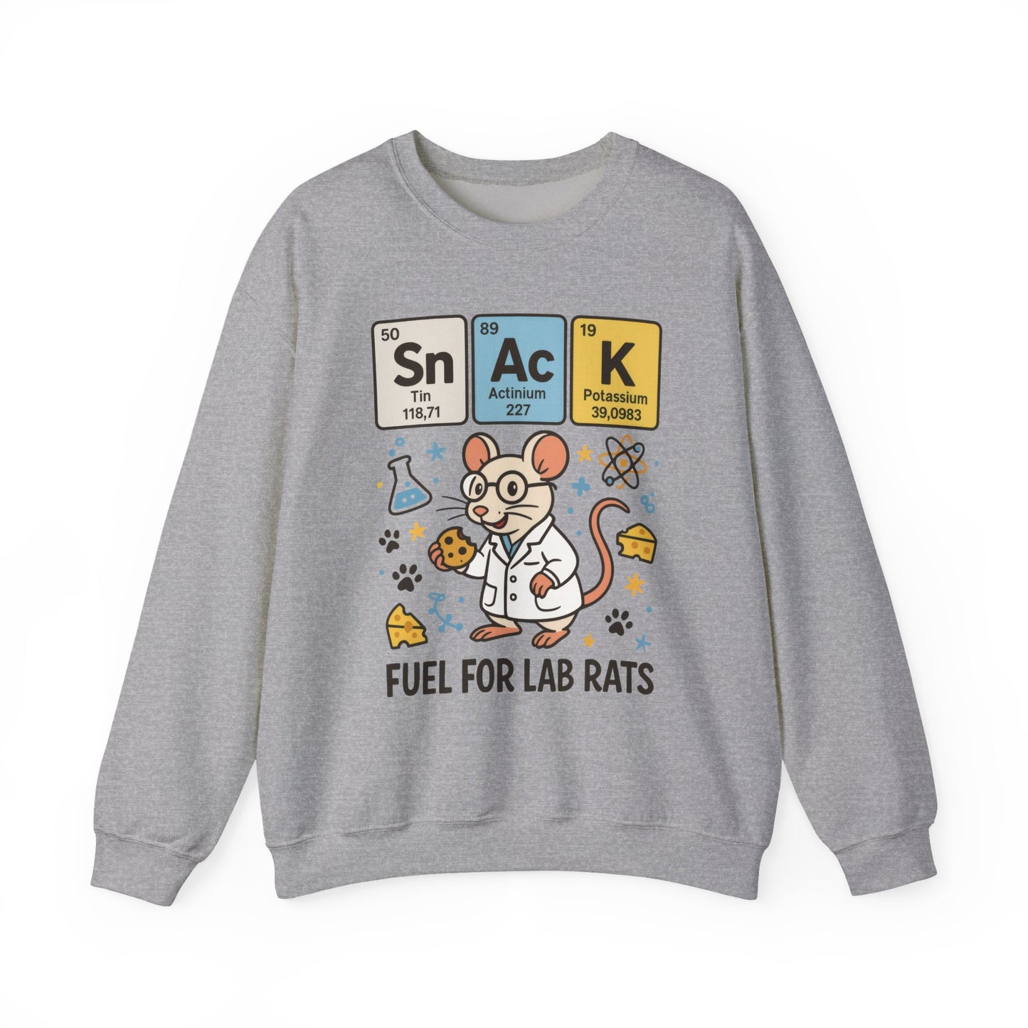 Lab Rat Science Sweatshirt, Science Crewneck, Funny Gift for Teachers, Chemistry Sweatshirt, Cute Lab Rat Design, Perfect for Birthdays