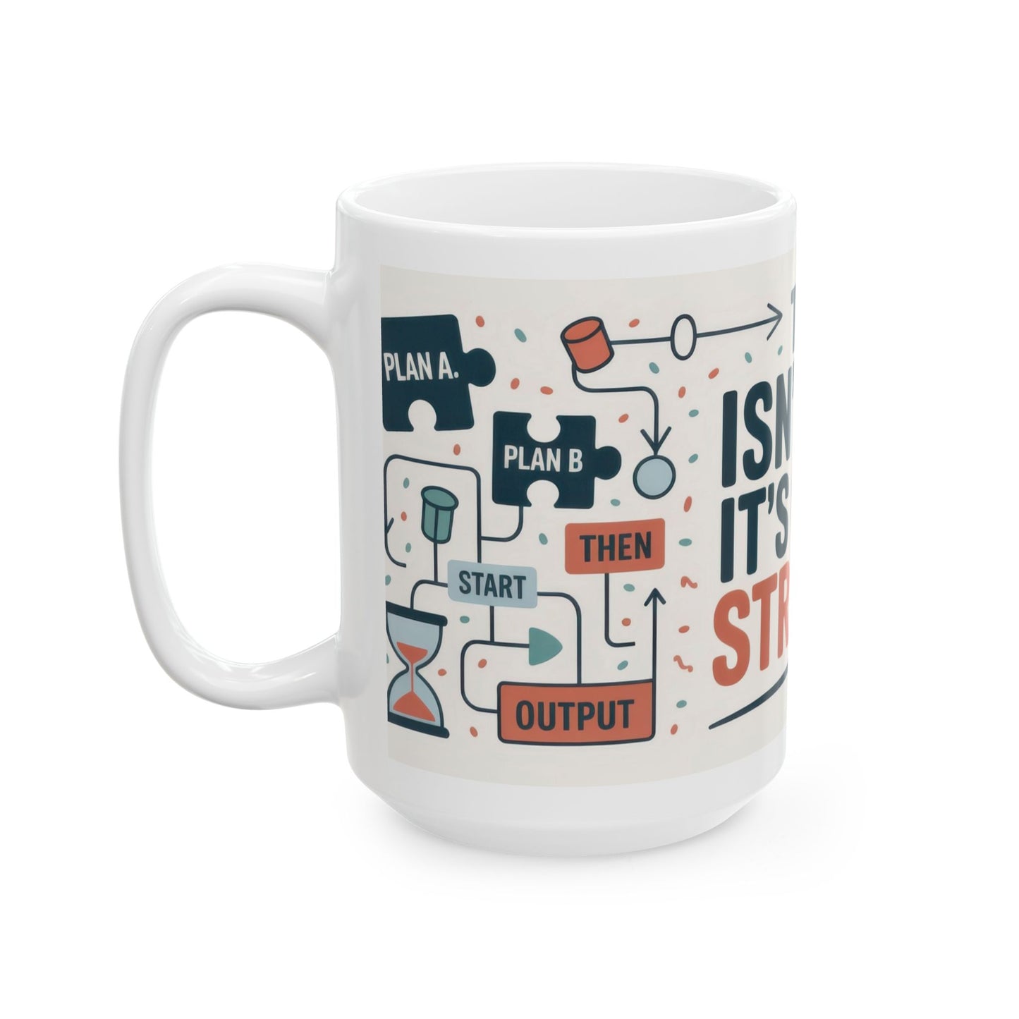 Funny OCD Strategy Mug, Organized Chaos Coffee Cup, Productivity Gift for Planners, Workflow Humor Mug, Office Desk Motivation, Fun Mug